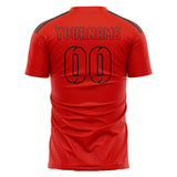 Custom Orange Red Orange Red Soccer Jersey