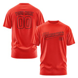 Custom Orange Red Orange Red T-Shirt