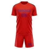 Custom Orange Red Pink Soccer Set