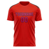 Custom Orange Red Pink Soccer Jersey