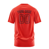 Custom Orange Red Red T-Shirt