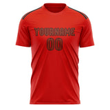 Custom Orange Red Coral Red Soccer Jersey