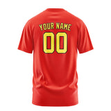 Custom Orange Red Light Yellow T-Shirt