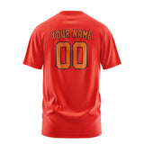 Custom Orange Red Orange T-Shirt
