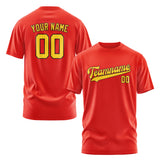 Custom Orange Red Gold T-Shirt