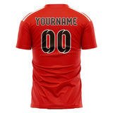 Custom Orange Red Brown Soccer Jersey