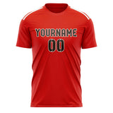 Custom Orange Red Brown Soccer Jersey