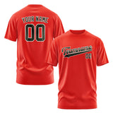 Custom Orange Red Olive T-Shirt