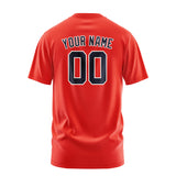 Custom Orange Red Navy T-Shirt