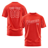 Custom Orange Red Orange Red T-Shirt