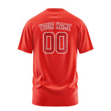 Custom Orange Red Red T-Shirt