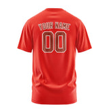 Custom Orange Red Coral Red T-Shirt