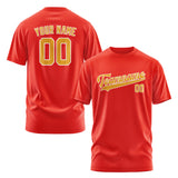 Custom Orange Red Yellow T-Shirt