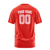 Custom Orange Red Light Pink T-Shirt