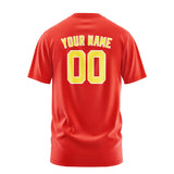Custom Orange Red Light Yellow T-Shirt