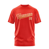 Custom Orange Red Orange T-Shirt