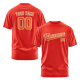 Custom Orange Red Orange T-Shirt