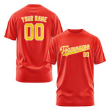 Custom Orange Red Gold T-Shirt