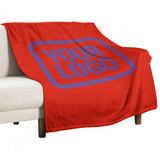 Custom Orange-Red Lavender Blanket