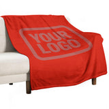 Custom Orange-Red Copper Rose Blanket