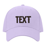 Custom Lavender Gray Black Hat