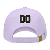 Custom Lavender Gray White Hat 12B21702