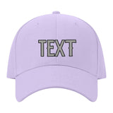 Custom Lavender Gray Light Green Hat