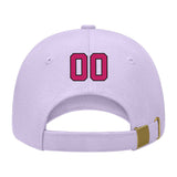 Custom Lavender Gray Light Pink Hat 12B21713