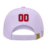 Custom Lavender Gray Crimson Red Hat 12B21714