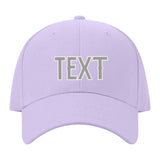 Custom Lavender Gray Light Green Hat