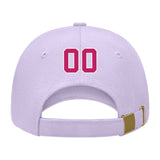 Custom Lavender Gray Light Pink Hat 12B21813