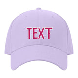 Custom Lavender Gray Light Pink Hat 12B21813