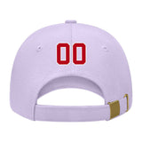 Custom Lavender Gray Crimson Red Hat 12B21814