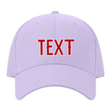 Custom Lavender Gray Crimson Red Hat