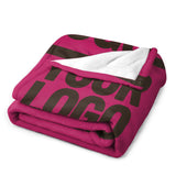 Custom Pink Brown Blanket