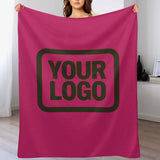 Custom Pink Dark Olive Blanket