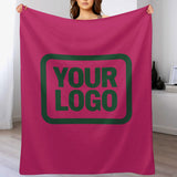 Custom Pink Moss Green Blanket