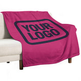 Custom Pink Steel Blue Blanket