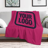 Custom Pink Steel Blue Blanket
