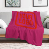 Custom Pink Orange-Red Blanket
