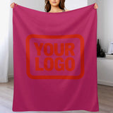 Custom Pink Orange-Red Blanket