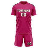 Custom Pink Cream Soccer Set