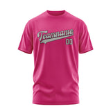 Custom Pink Gray T-Shirt