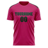 Custom Pink Green Soccer Jersey
