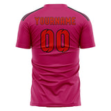 Custom Pink Orange Red Soccer Jersey