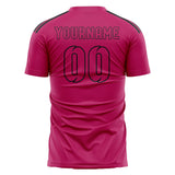 Custom Pink Pink Soccer Jersey