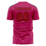 Custom Pink Red Soccer Jersey