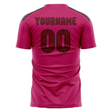 Custom Pink Crimson Red Soccer Jersey