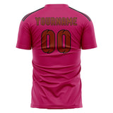 Custom Pink Coral Red Soccer Jersey