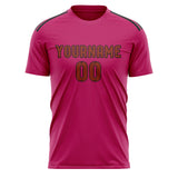 Custom Pink Coral Red Soccer Jersey
